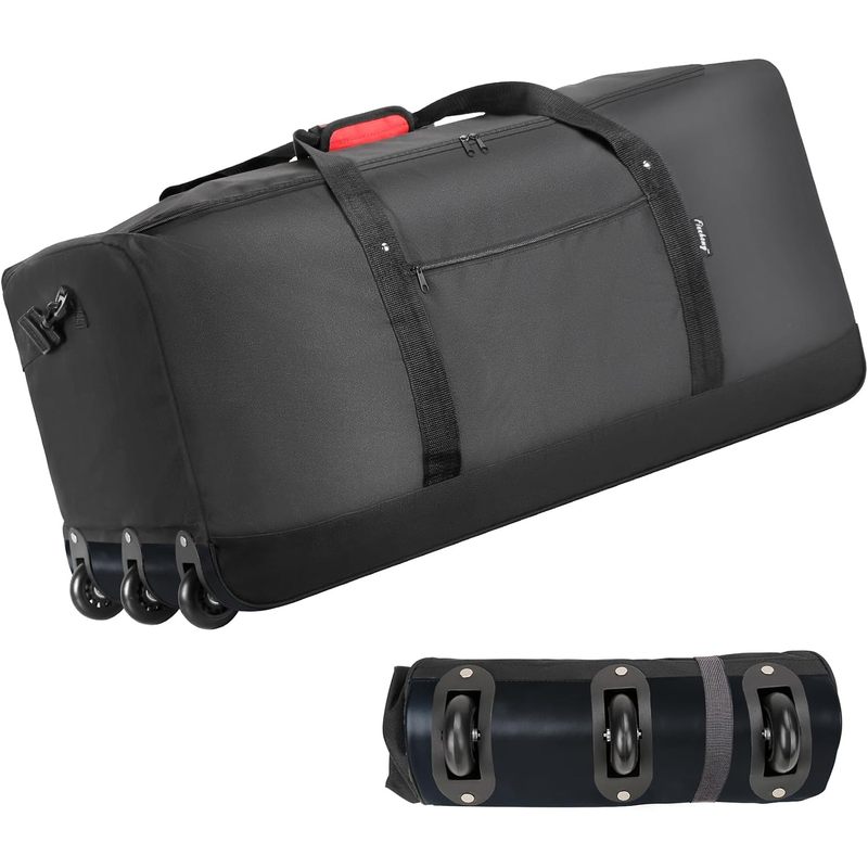 Foldable Rolling Luggage Bag - Borsa da viaggio pieghevole con ruote,