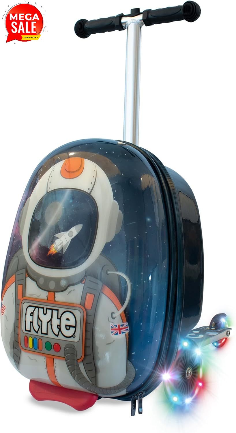 Kids Ride On Suitcase Scooter - Valigia Monopattino Pieghevole per Bambini -