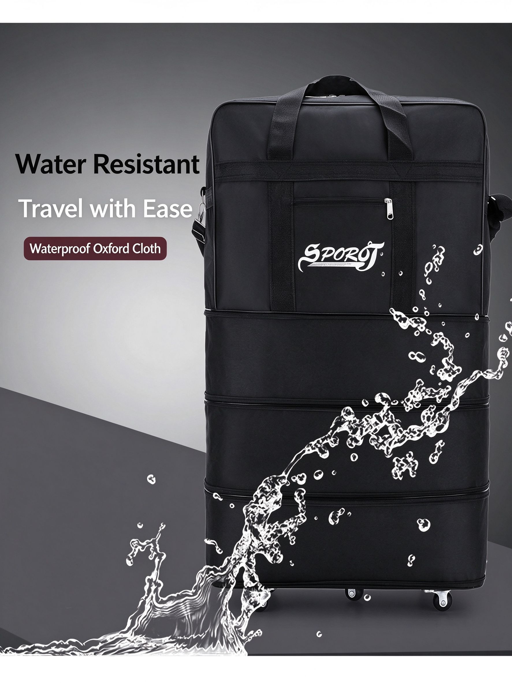 Borsa da viaggio pieghevole ex - Foldable Rolling Luggage Bag recensione e prezzo