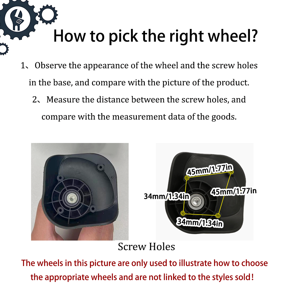 Ruote universali silenziose pe - Silent Replacement Luggage Wheels recensione e prezzo