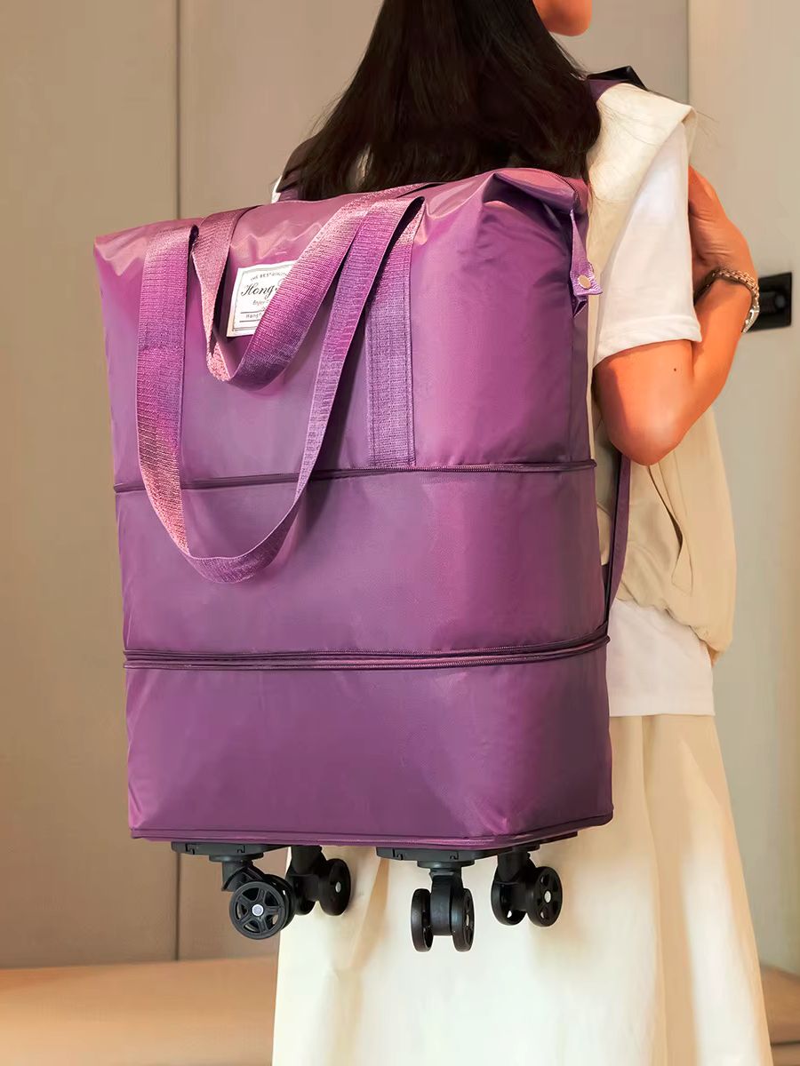 Borsa da viaggio con ruote, ru - Foldable Rolling Luggage Bag recensione e prezzo
