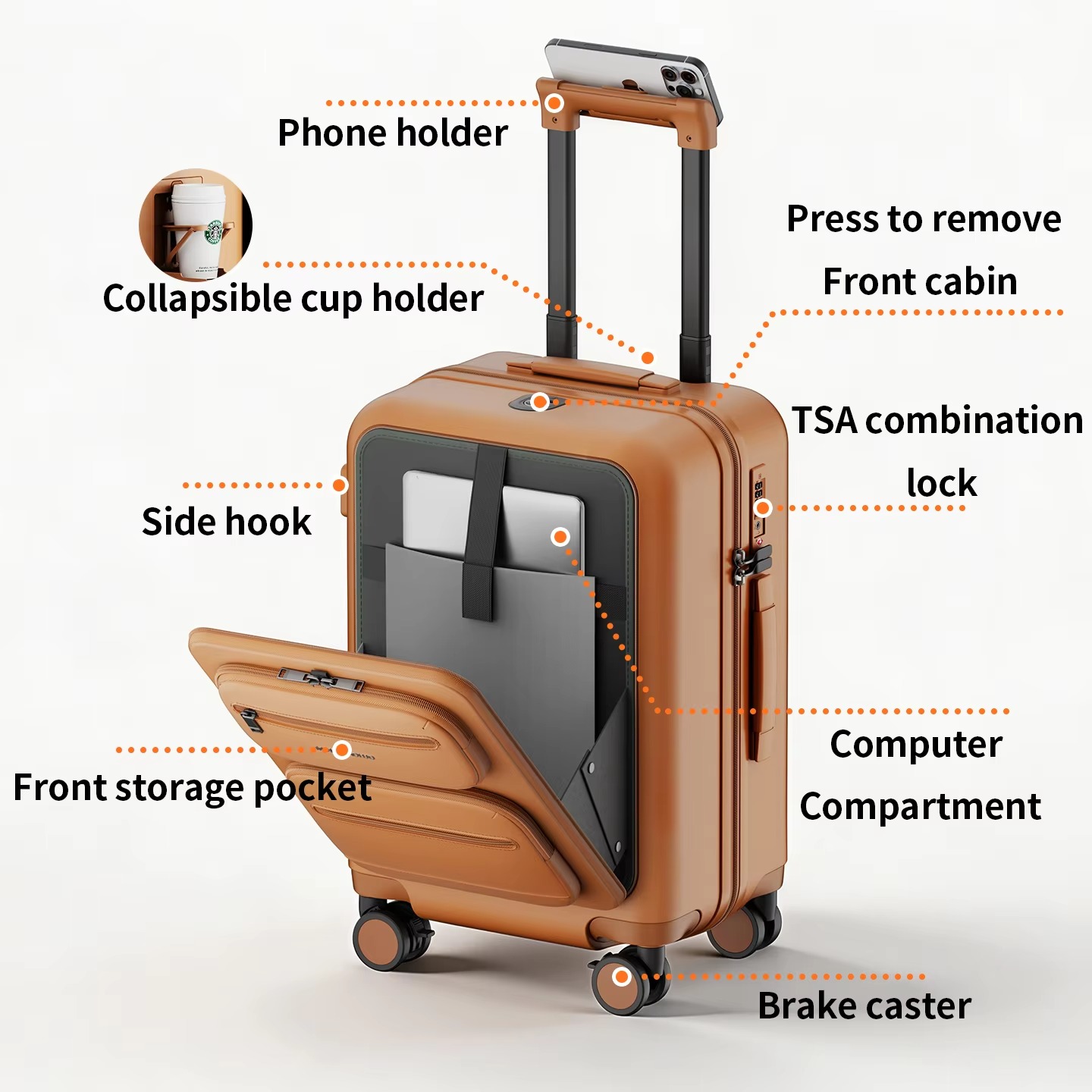 Valigia con Ruote e Tasca Rimo - Spinner Wheel Rolling Suitcase 20 Inch recensione e prezzo