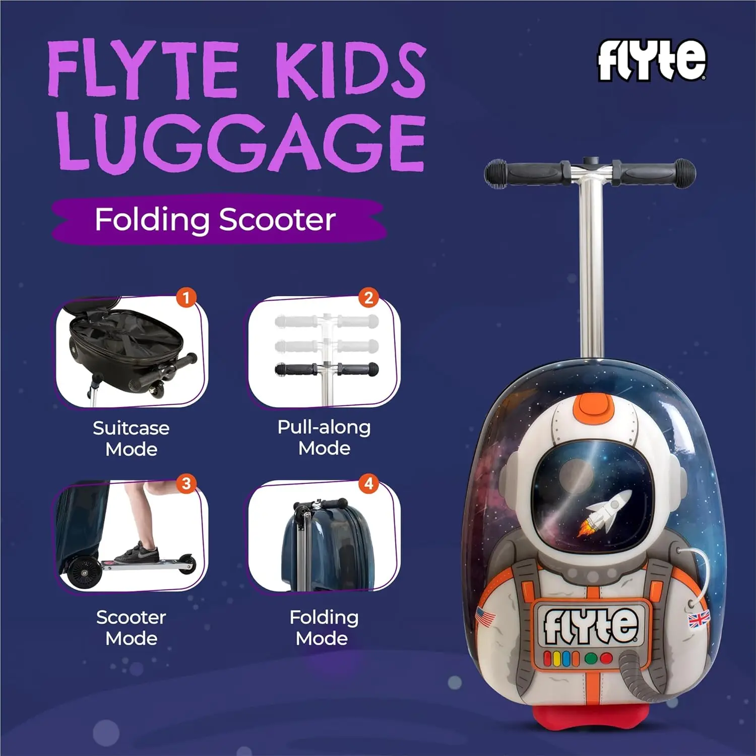 Valigia Monopattino Pieghevole - Kids Ride On Suitcase Scooter recensione e prezzo