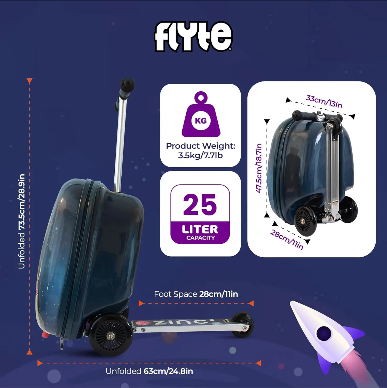 Valigia Monopattino Pieghevole - Kids Ride On Suitcase Scooter recensione e prezzo